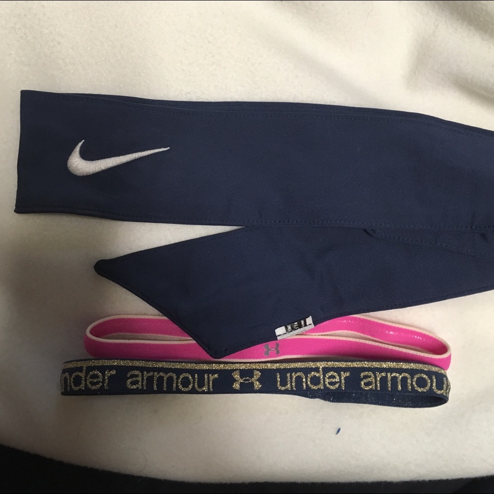 Bundle of 3 headbands! Nike and  underarmour !